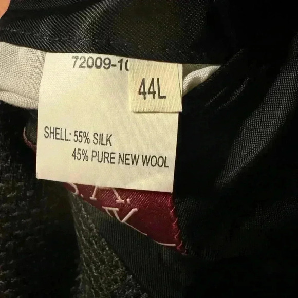 Jos A Bank Vintage Signature Collection Men’s Gray Plaid Wool Blazer Jacket. - Picture 14 of 14